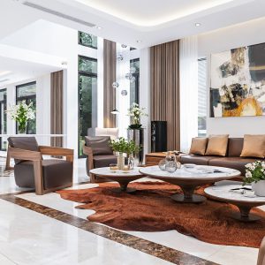 Thiết kế nội thất biệt thự Vĩnh Phúc